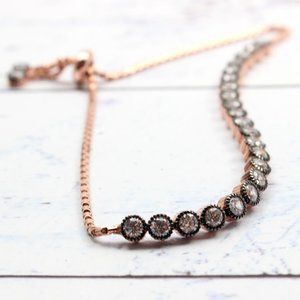 BEAUTIFUL WHITE CUBIC ZIRCONIA TENNIS BRACELET